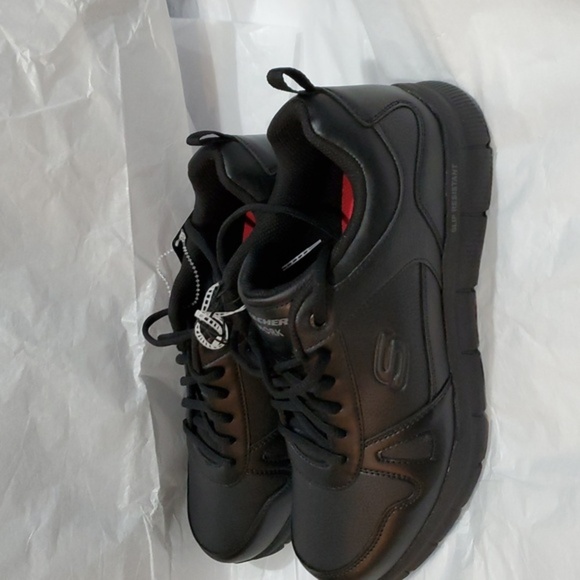 Skechers Men's black slip resistant work sneakers size 10.5‎ brand new - Picture 13 of 16